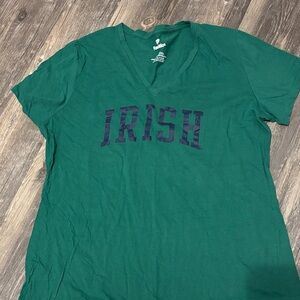 Fanatics Green Tee with 'IRISH' Design